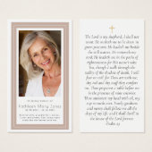 Memorial Prayer Kaart | Boho Lijst (Voorkant /achterkant)