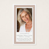 Memorial Prayer Kaart | Boho Lijst (Voorkant)