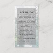 Memorial Prayer Kaart | Bossen Contactkaartje (Achterkant)