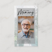 Memorial Prayer Kaart | Bossen Contactkaartje (Voorkant)