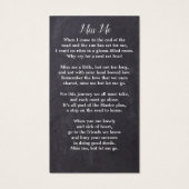 Memorial Prayer Kaart Elegant Foto Floral Funeral (Achterkant)