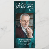 Memorial Prayer Kaart Funeral Bladwijzer Foto Marb (Voorkant)