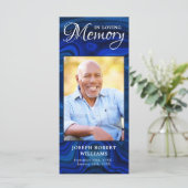 Memorial Prayer Kaart Funeral Bladwijzer met foto (Staand voorkant)