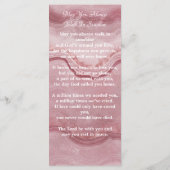 Memorial Prayer Kaart Funeral Bladwijzer Quartz (Achterkant)