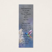 Memorial Prayer Kaart Funeral Natuur Bladwijzer (Voorkant)