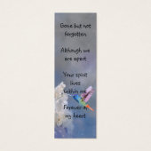 Memorial Prayer Kaart Funeral Natuur Bladwijzer (Voorkant)