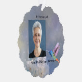 Memorial Prayer Kaart Hummingbird White Flowers (Rechts)