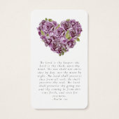 Memorial Prayer Kaart | Hydrangea Heart (Achterkant)