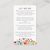 Memorial Prayer Kaart | In het bezit van het geheu Contactkaartje (Achterkant)