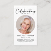 Memorial Prayer Kaart | Levenscyclus vieren Contactkaartje (Voorkant)