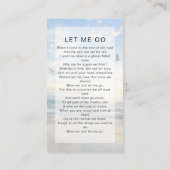 Memorial Prayer Kaart | Ocean Birds Contactkaartje (Achterkant)