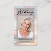 Memorial Prayer Kaart | Ocean Sunset Contactkaartje (Voorkant)