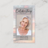 Memorial Prayer Kaart | Ocean Sunset Contactkaartje (Voorkant)