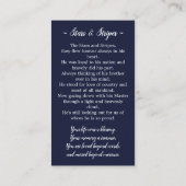 Memorial Prayer Kaart Stars & Stripes Poem US Flag Contactkaartje (Achterkant)