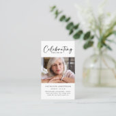 Memorial Prayer Kaart | Viering van het leven van Contactkaartje (Staand voorkant)