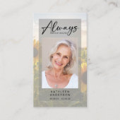 Memorial Prayer Kaart | Zonnebloemen Contactkaartje (Voorkant)