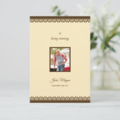 Memorial Program Card Kaart (Staand voorkant)