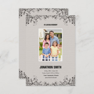 Memorial Program Card Kaart