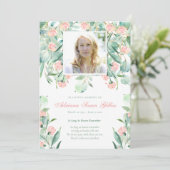 Memorial programma Eucalyptus begrafenis bedankkaa (Staand voorkant)