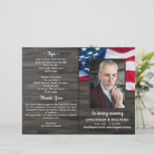 Memorial Programme budgettaire patriottische orde (Staand voorkant)