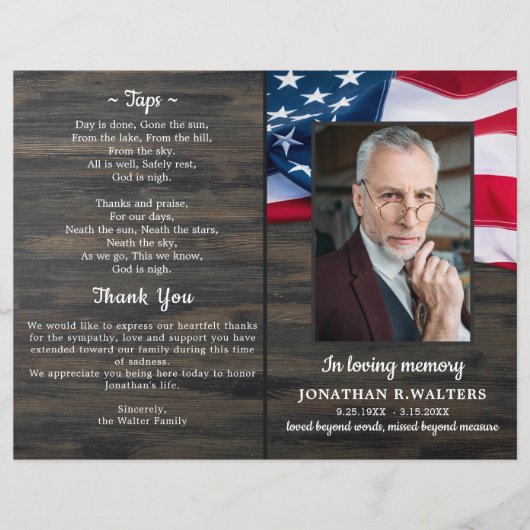 Memorial Programme budgettaire patriottische orde  (Voorkant)