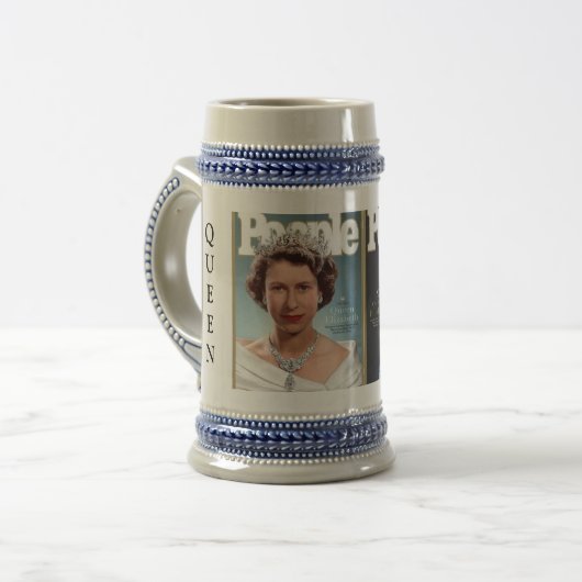 MEMORIAL QUEEN ELIZABETH II MUG BIERPUL (Voorkant links)