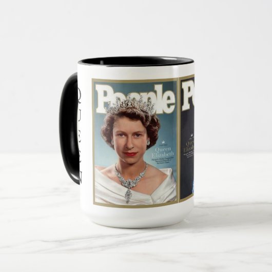 MEMORIAL QUEEN ELIZABETH II MUG MOK (Voorkant links)