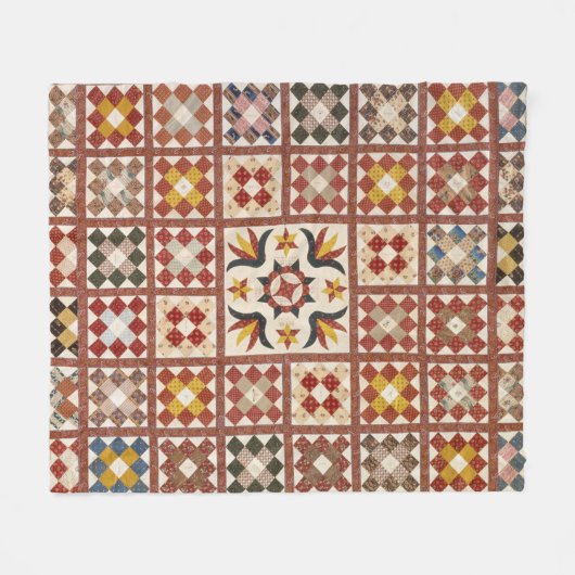 Memorial quilt fleece deken (Voorkant (Horizontaal))