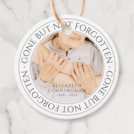 Memorial Quote Classic Elegant Chic Photo Keepomwi Bedankjes Labels