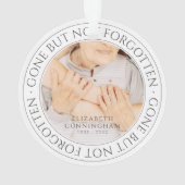Memorial Quote Classic Elegant Chic Photo Keepomwi Ornament (achterkant)