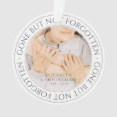 Memorial Quote Classic Elegant Chic Photo Keepomwi Ornament (voorkant)