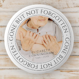 Memorial Quote Classic Elegant Chic Photo Keepomwi Ronde Button 5,7 Cm