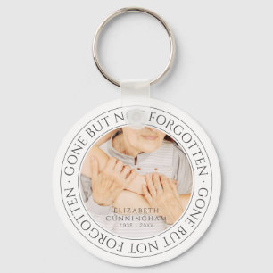 Memorial Quote Classic Elegant Chic Photo Keepomwi Sleutelhanger