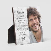 Memorial Quote Photo Herembrance Keepomwille Marbl Fotoplaat (Voorkant)