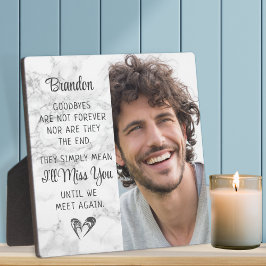 Memorial Quote Photo Herembrance Keepomwille Marbl Fotoplaat