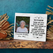 Memorial quote voor mam Custom Photo and name Fotoplaat (Zijkant)