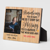 Memorial Quottes for loved one Personalized Photo Fotoplaat (Zijkant)