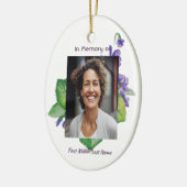 Memorial Remembrance Watercolor Wild Violet Keramisch Ornament (Links)