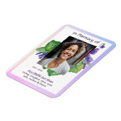 Memorial Remembrance Watercolor Wild Violet Magneet (Linkerzijde)