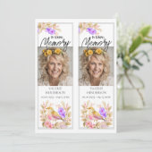 Memorial Remembrance Waterverf Bird Two Bladwijzer Kaart (Staand voorkant)