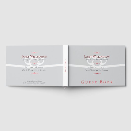 Memorial Ribbon gastenboek (Volledig)