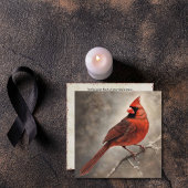 Memorial Rode Kardinaal Herdenking Sympathie Kaart