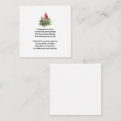 Memorial Rode Kardinaal Herdenking Sympathie Kaart Notitiekaartje (Voorkant / Achterkant)