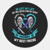 Memorial Ronde Sticker (Voorkant)