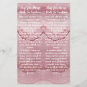 Memorial Roos Kwartz 2 Funeral Prayer Bladwijzer (Achterkant)