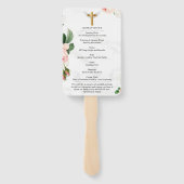 Memorial Rosy Celebration of Life Hand Fan Handwaaier (Achterkant)