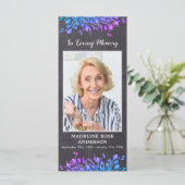 Memorial rustieke botanische begrafenis gebed Kaar (Staand voorkant)