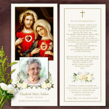 Memorial Sacred Hearts begrafenis Dank u kaart