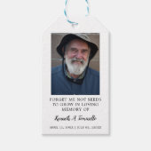 Memorial Seed Packet Classic Begrafenis Favor Cadeaulabel (Voorkant)