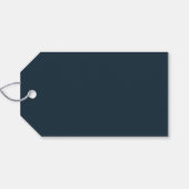 Memorial Seed Packet | Funeral Favor Modern Navy Cadeaulabel (Achterkant Horizontaal)